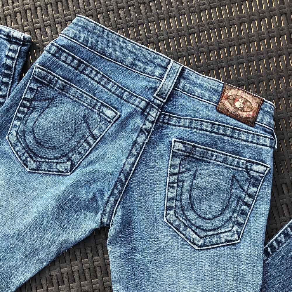 True Religion 504 Bridget Jeans size 27 fit 26